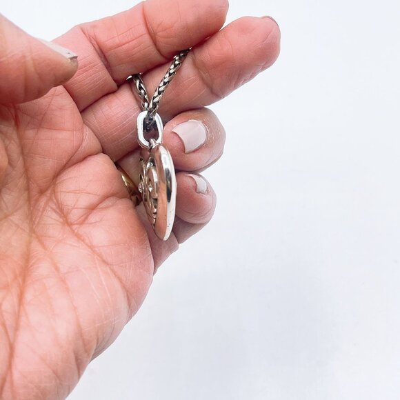 Brighton Eve’s Delight Heart Rhinestones Pendant Necklace 16 -18" - Picture 4 of 8